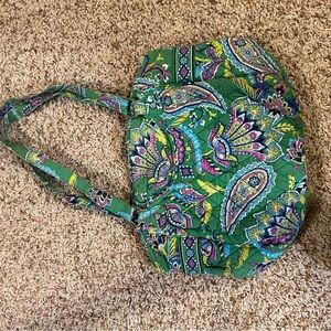 Vera Bradley Vibrant Green Paisley Tote Bag